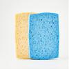 Spontex 2 Thick Sponge Moppets | 16 x 12cm | Super Absorbent & Supple Plant-Based Cleaning Sponges view 2
