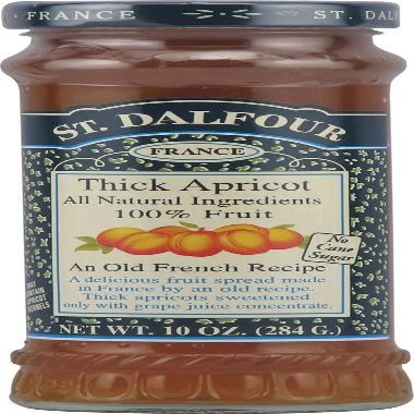 St Dalfour Fruit Spread - Deluxe - 100 Percent Fruit - Thick Apricot - 10 Oz - Case Of 6