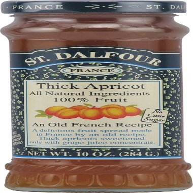St Dalfour Fruit Spread - Deluxe - 100 Percent Fruit - Thick Apricot - 10 Oz - Case Of 6