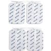 axion Pack of 4 Electrodes. Self-Adhesive Pads 10x5cm for TENS EMS Units with 2mm Connection. Pads for Pain Treatment, Muscle Growth, Toning and Massage view 1