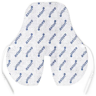 Axion Neck Electrode. Self-Adhesive Pad for TENS EMS Units with 2mm Connection. Specially Designed and Shaped for Pain in The Neck, Back and Cervical Vertebrae