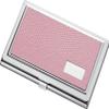 Visol Products Paris Light Pink Synthetic Leather Business Card Holder for Ladies view 1