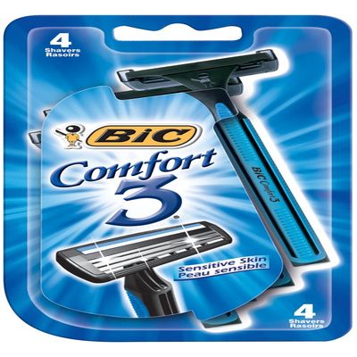 BIC Comfort 3 Men Shaver, 4 Ct