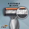 Bic Classic Flexible Head 4 Blade Disposable Razor, 3 Ct for Men view 3