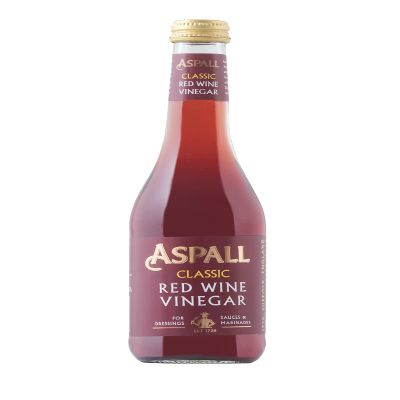 Aspall Classic Red Wine Vinegar - Est 1728 - Great Taste Award Winners - Suitable for Vegetarians & Vegans - Gluten Free - 6x350ml Bottle