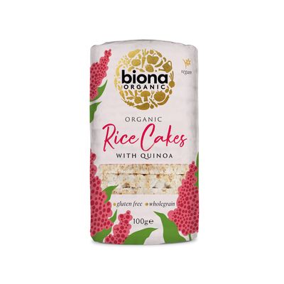 Biona Organic Quinoa Rice Cakes 100g (Pack of 12)