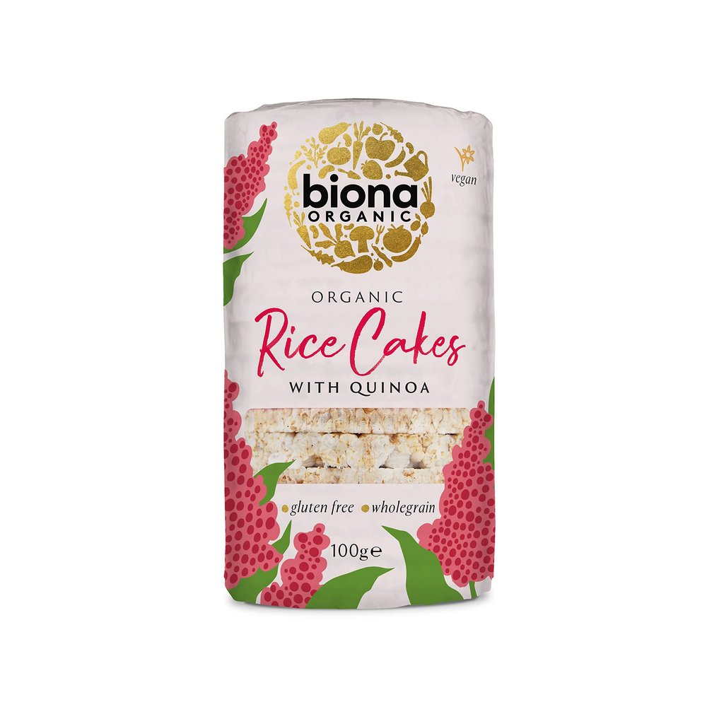 Biona Organic Quinoa Rice Cakes 100g (Pack of 12)