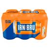 IRN-BRU Regular, 6 Pack Iconic Flavoureded Fizzy Drinks Multipack Cans - 6 x 330ml Cans view 1