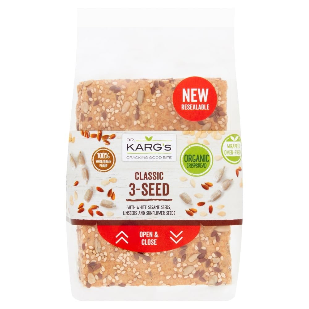 Dr. Karg Organic Classic 3 Seed Crispbread, 200 g