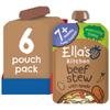 Ella's Kitchen Stage 2 from 7 Months Organic Wonderfully Warming Beef Stew with Spuds 130 g (Pack of 6) view 1
