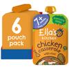 Ella's Kitchen Stage 2 from 7 Months Organic Chick Chick Chicken Casserole with Rice 130 g (Pack of 6) view 1