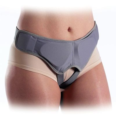 Hernia Belt Medium, Gentle Relief from Reducible Inguinal Hernias, Use for Single & Double Hernias, Supports Weakened Muscles, Features Removable Foam Compression Pads for Gradual Pressure