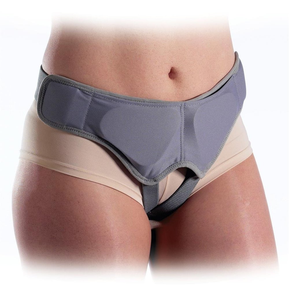 Hernia Belt Medium, Gentle Relief from Reducible Inguinal Hernias, Use for Single & Double Hernias, Supports Weakened Muscles, Features Removable Foam Compression Pads for Gradual Pressure