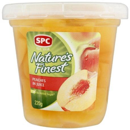 Nature's Finest Peaches in Juice 220 g (Pack of 12)