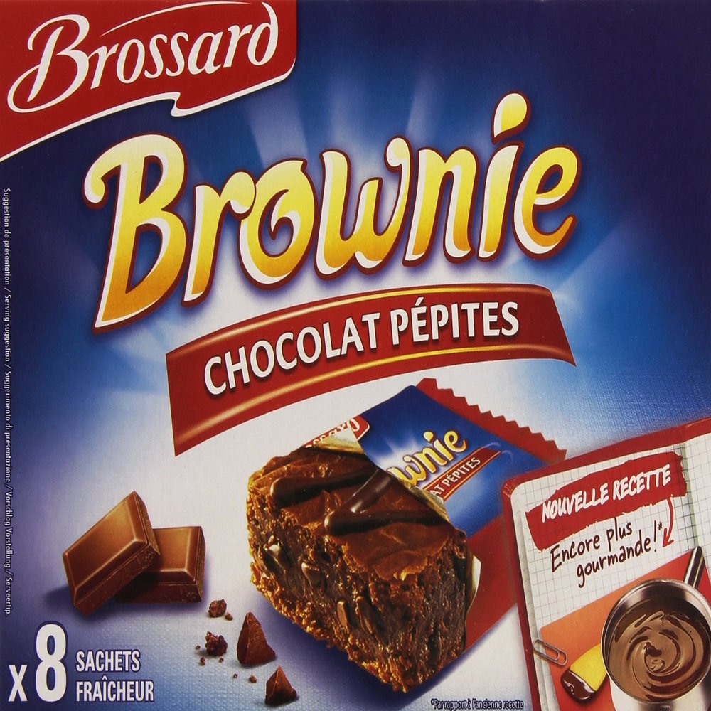 BROSSARD 8 mini chocolate chip brownies 40g