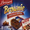 BROSSARD 8 mini chocolate chip brownies 40g view 1