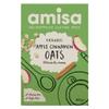Amisa Organic Gluten-Free Pure Porridge Oats Apple & Cinnamon, 300g - High in Fibre & Gluten Free - The Perfect Breakfast Cereal view 1