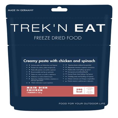 Trek n Eat Creamy Pasta With Chicken And Spinach -