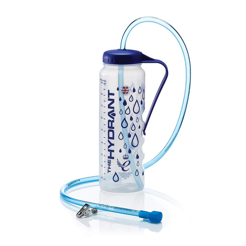 Hydrate For Health The Hydrant 1 L Drinking Bottle with Tube, Latex free (Eligible for VAT Relief in The UK)