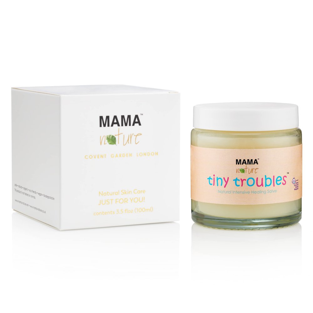Baby Nappy Rash Ointment Cream 100ml. Mama Nature Tiny Troubles Intensive Healing Salve. Longer Lasting Clear No-Mess All-Natural Skin Treatment with Calendula. Helps Relieve Eczema and Dry Skin. Handmade