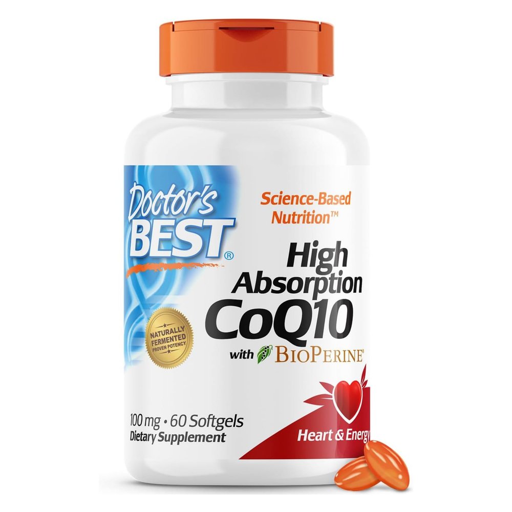 High Absorption CoQ10, with BioPerine, 100 mg, 60 Softgels - Doctor's Best