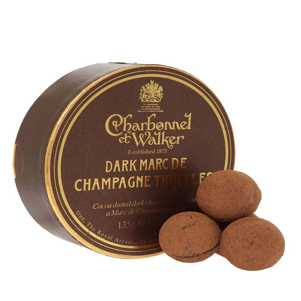 Charbonnel Et Walker Dark Marc De Champagne Truffles, 135g