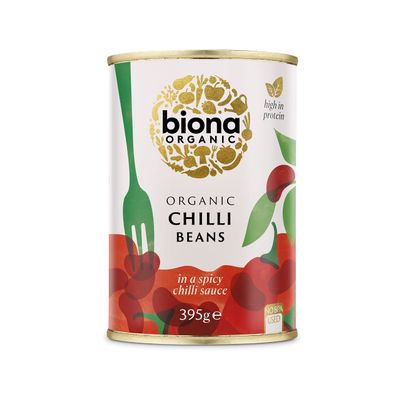 Biona Organic Canned Chilli Beans 395g (Pack of 12)