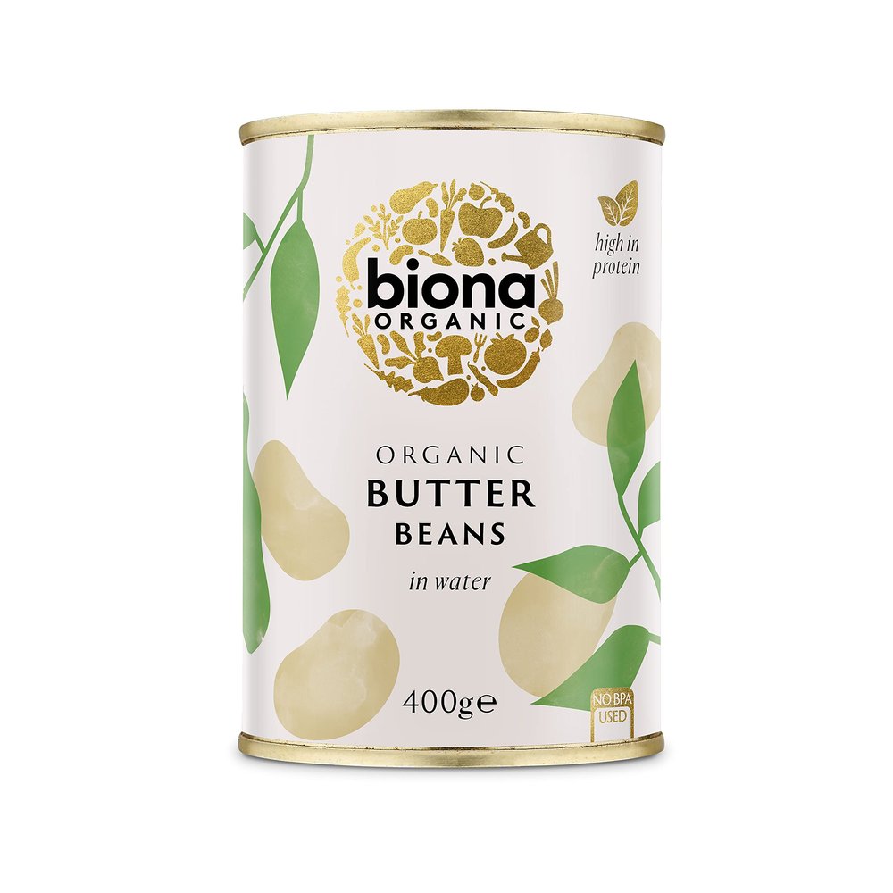 Biona Organic Canned Butter Beans 400g