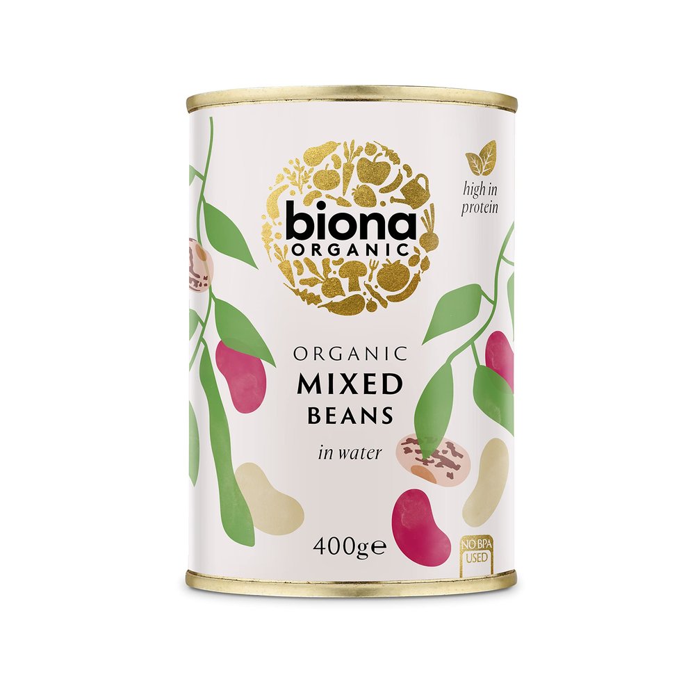 Biona Organic Canned Mixed Beans 400g (Pack of 12)