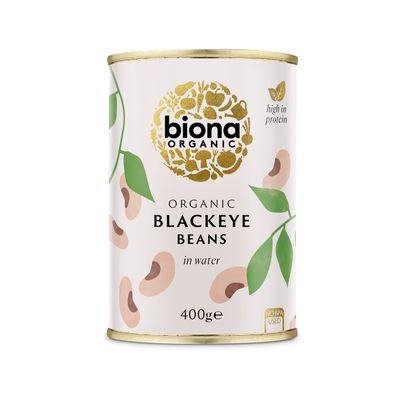 Biona Organic Blackeye Beans 400g (Pack of 12)