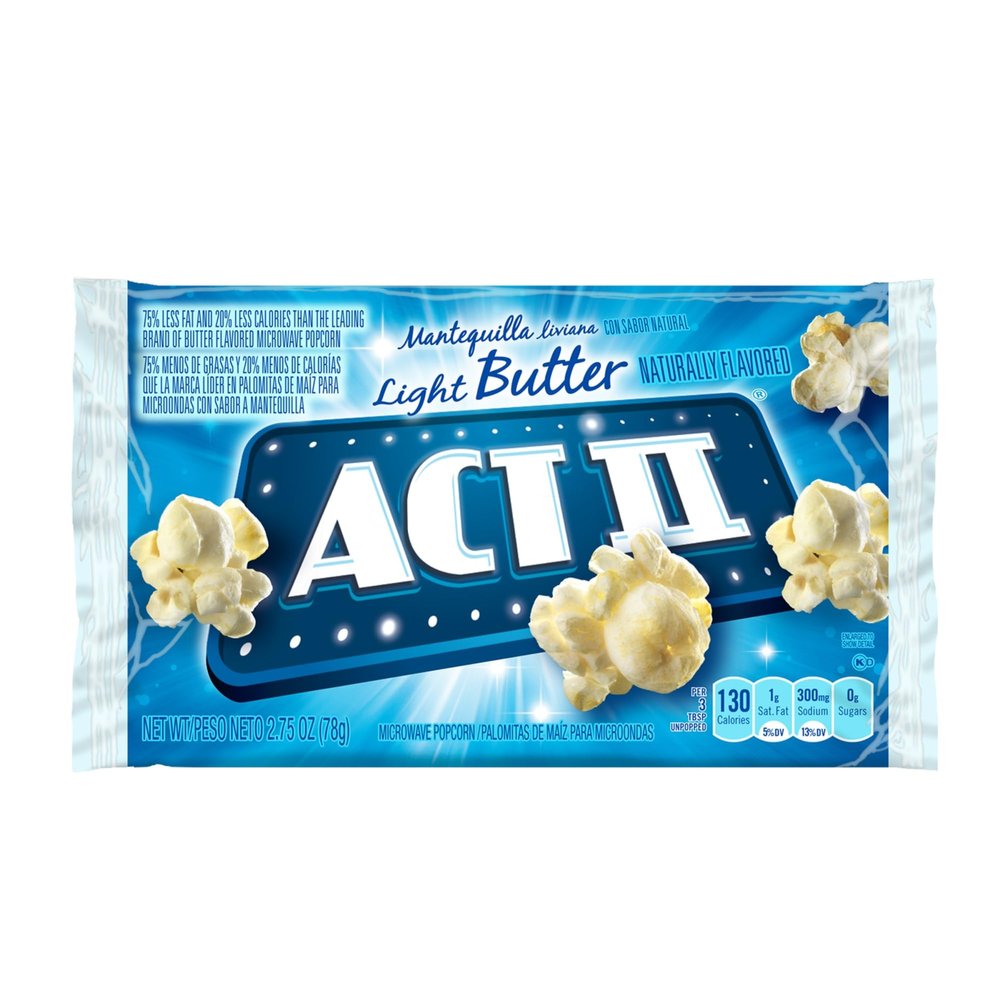 Act II Micro Popcorn, 2.75oz., 36/CT, Light Butter