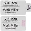 C-Line Time's Up! One-Part Self-Expiring Security Badges for Direct Thermal Printers, 2 x 4 Inches, 250 per Box (97017) view 1