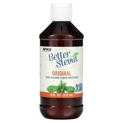Better Stevia, Zero-Calorie Liquid Sweetener, Original, 8 fl oz (237 ml), NOW Foods