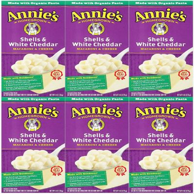 Annie'S - Macaroni & Cheese Shells White Cheddar 6 Oz. 112941