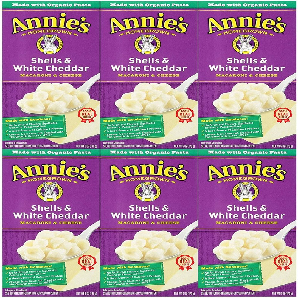 Annie'S - Macaroni & Cheese Shells White Cheddar 6 Oz. 112941