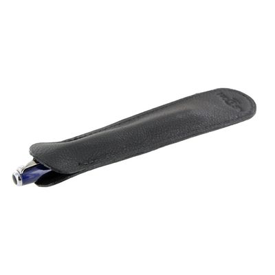 Aston Leather Single Pen Leather Holder Slip Case (Black) by Aston Leather