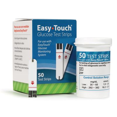EasyTouch Glucose Test Strip, 50 Count