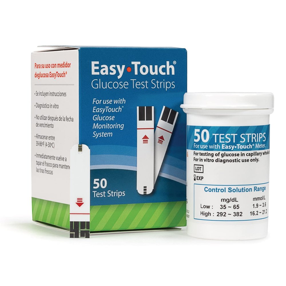 EasyTouch Glucose Test Strip, 50 Count