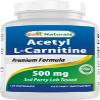 Best Naturals Acetyl L-Carnitine 500 mg 120 Capsules view 1