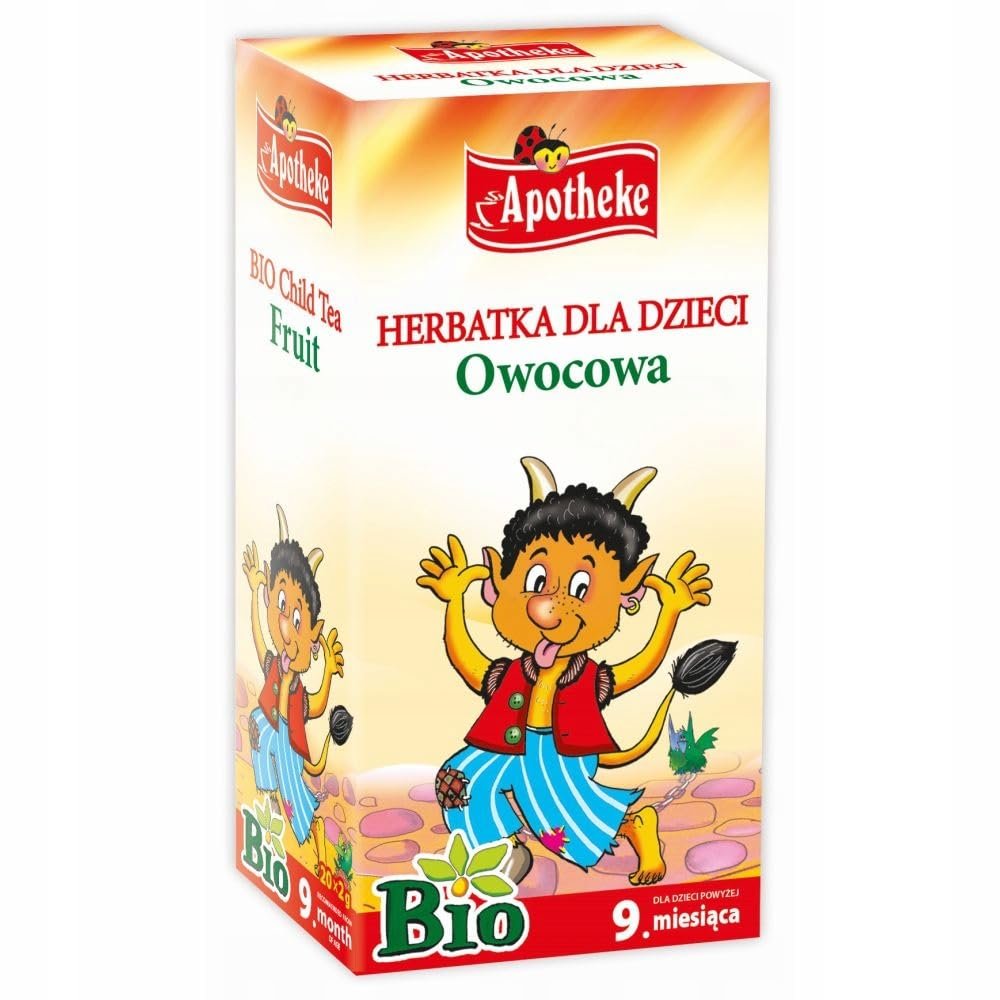 Apotheke Fruit Tea for Children over 9 Months of Age. Pack of 20 Tea Bags