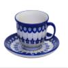 Bunzlauer Keramik Ceramic Cup and Saucer 0.2 litre Design 166 A view 1
