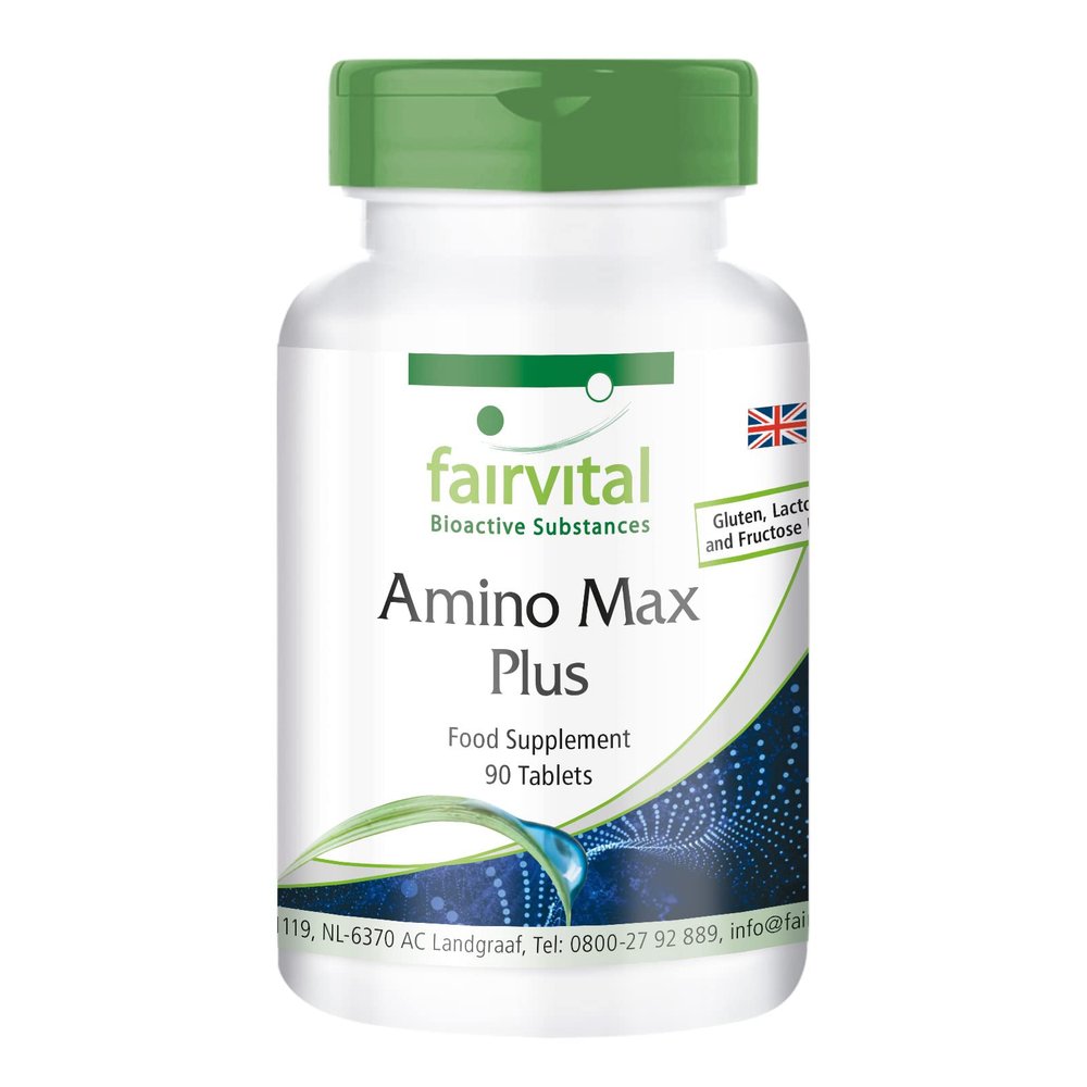 Fairvital | Amino Max Plus - Vegetarian - 90 Tablets - Contains 13 Amino acids