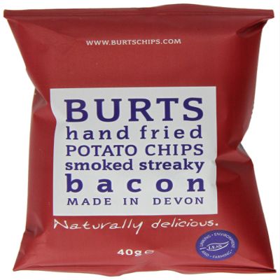 Burts Potato Chips Smoked Bacon 40 g (Pack of 20)