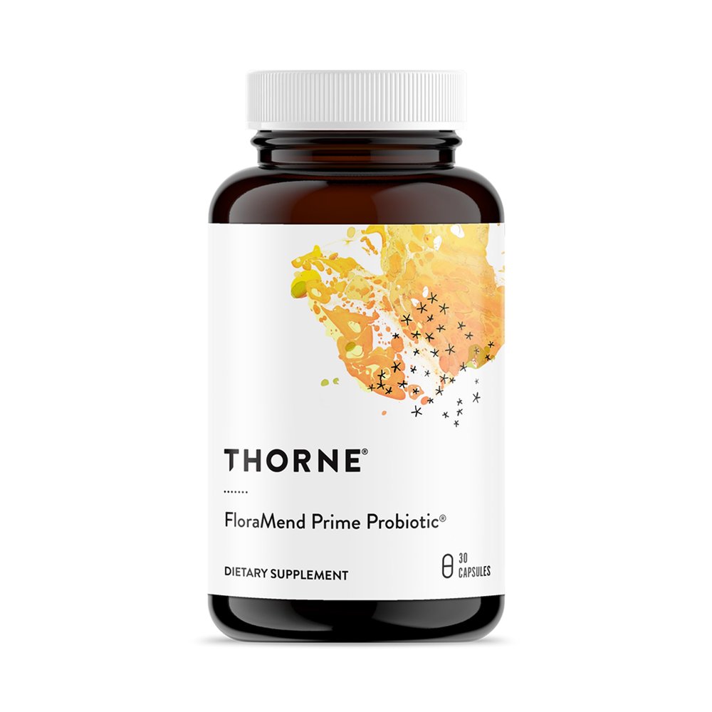 Thorne Flora Prime - Shelf Stable and Stomach Acid-Resistant Blend - 30 Capsules