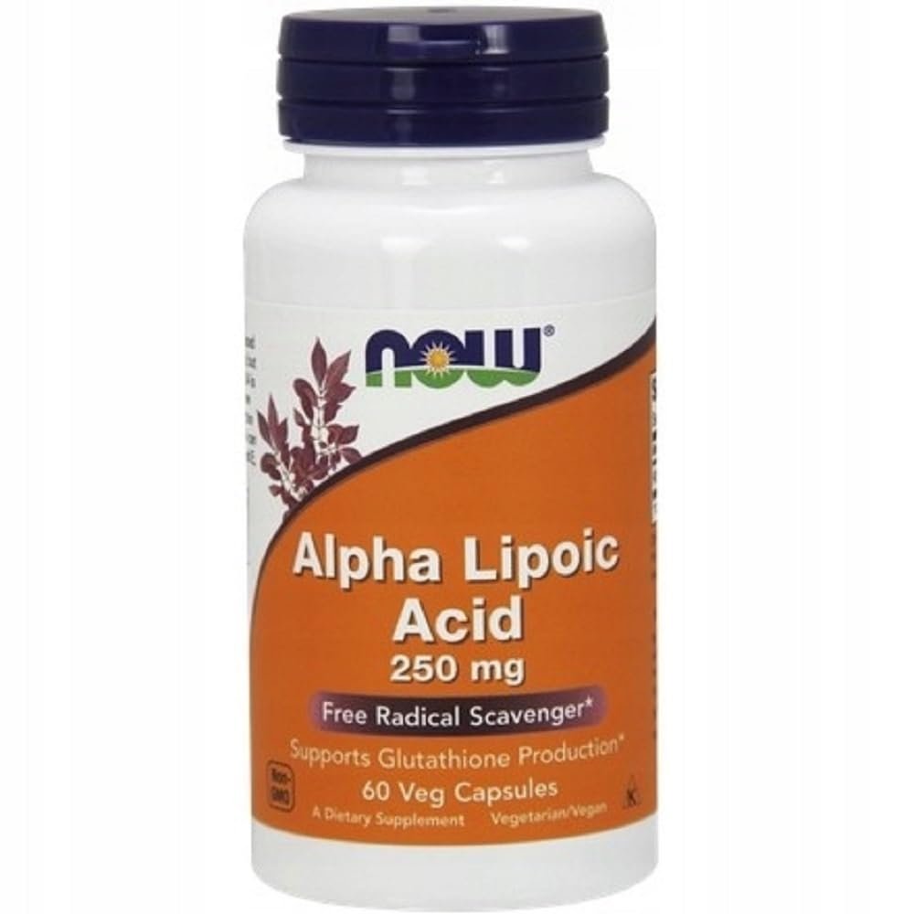 Now Foods Alpha Lipoic Acid, 250mg, 60 Vegetarian Capsules, 1 Units