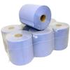 2Work 2-Ply Centrefeed Roll 150m Blue (Pack of 6) KF03805 view 3