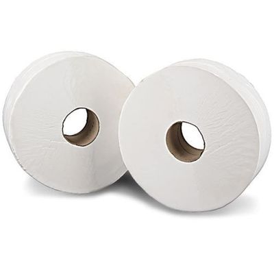 2Work 2-Ply Mini Jumbo Toilet Roll 200 Metres (Pack of 12) J26200VW