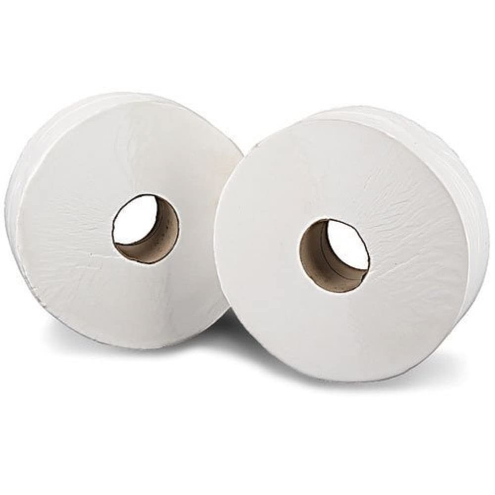 2Work 2-Ply Mini Jumbo Toilet Roll 200 Metres (Pack of 12) J26200VW
