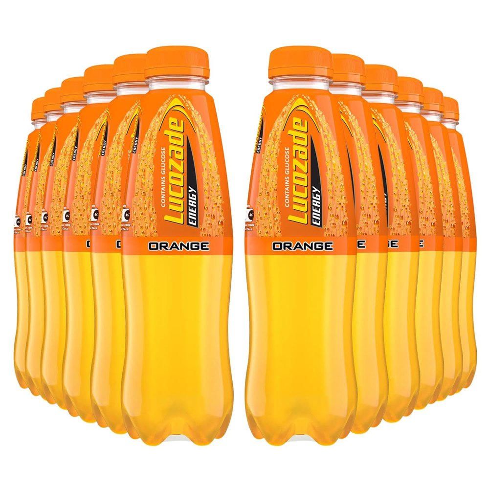 Lucozade Energy Orange Crush Drink (Pack of 12)