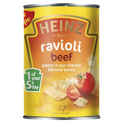Heinz Beef Ravioli, 400 g (Pack of 12)